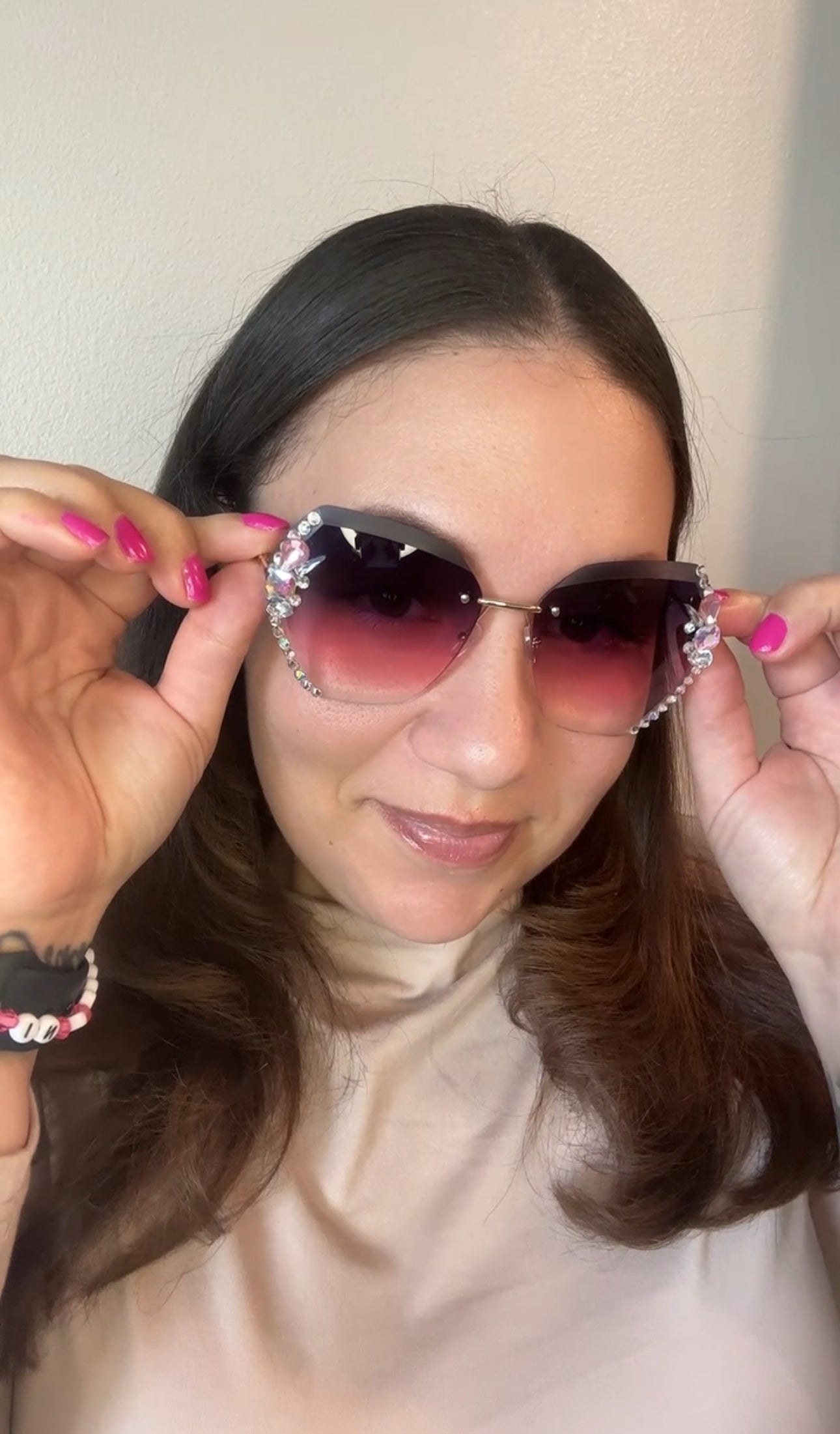 Purple/Pink Diamond Sunglasses