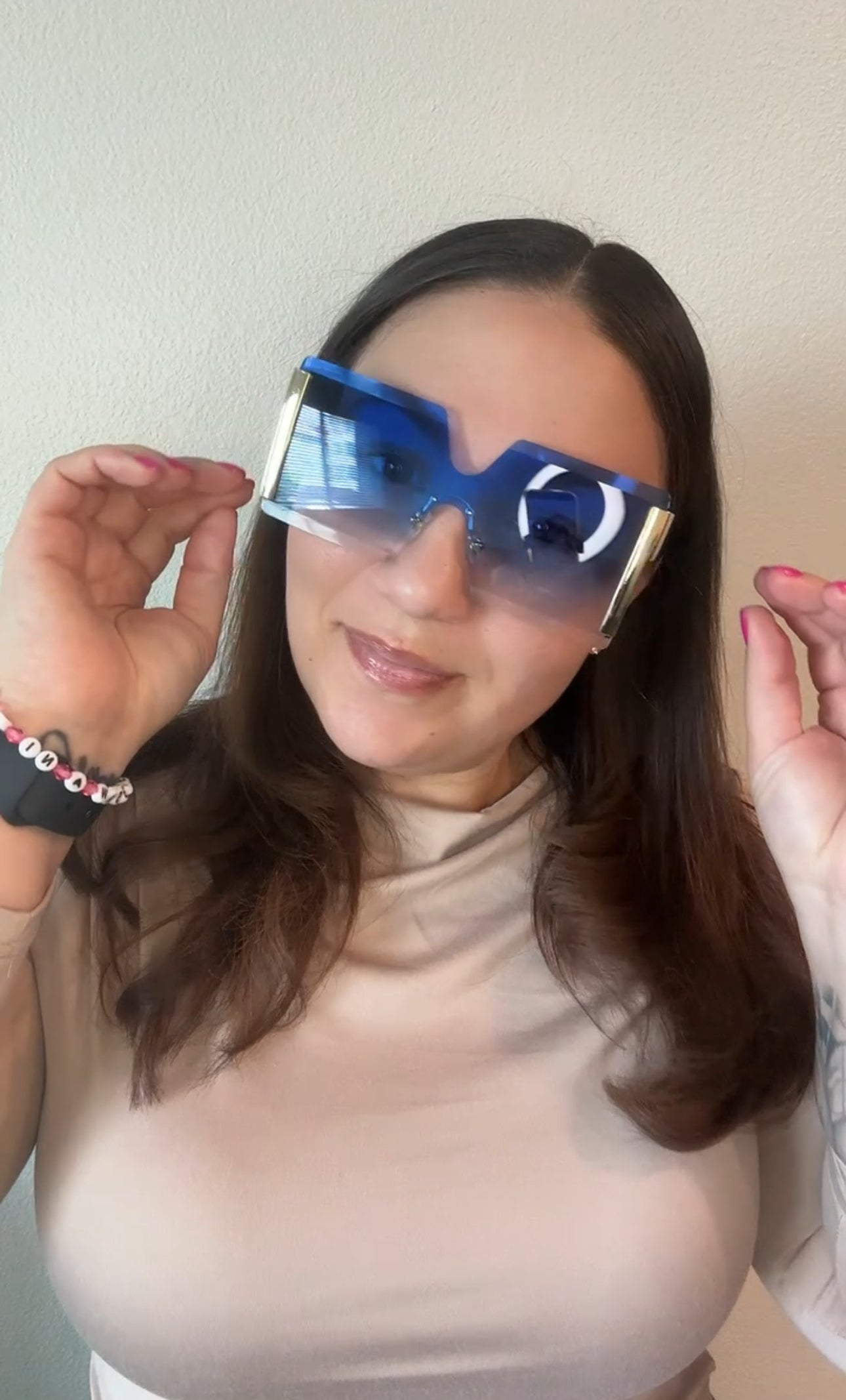 Blue/Gold Sunglasses