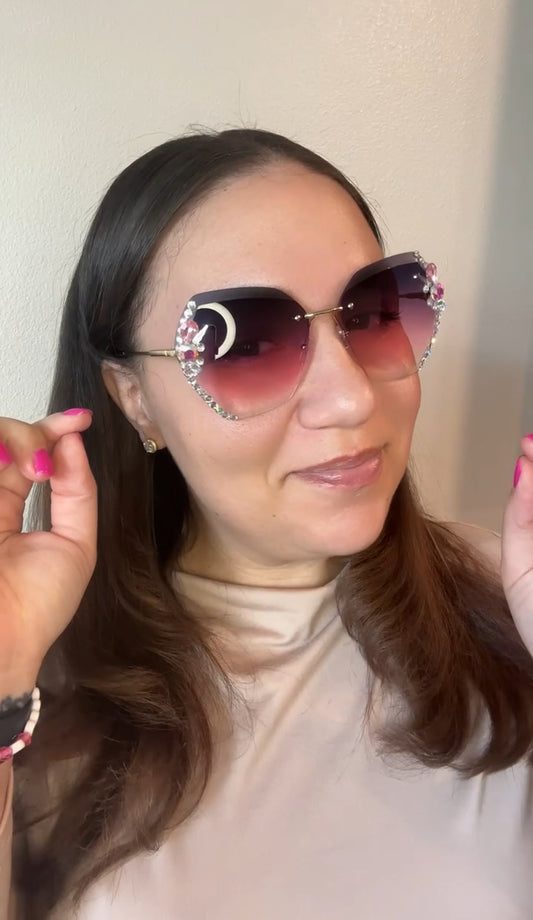 Purple/Pink Diamond Sunglasses